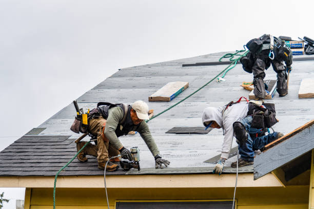 Professional Gutter Installation technician working in Perry, FL